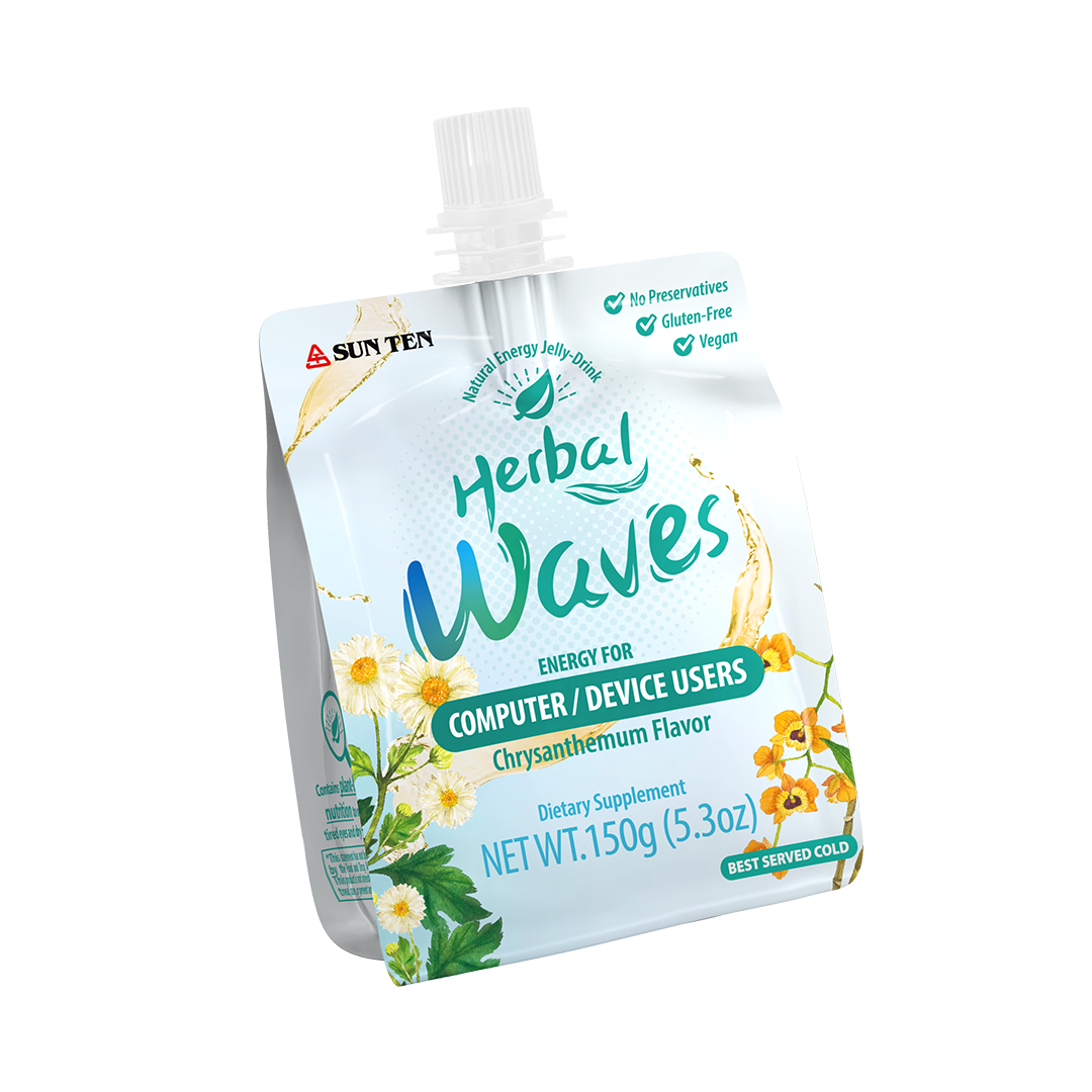 Herbal Waves Natural Energy Jelly Drink (Chrysanthemum Flavor) 6 Bags per Box 菁亮凍飲 菊花口味